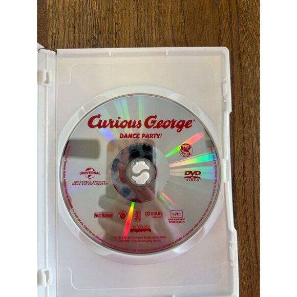 Curious George Dance Party DVD 2012 Childrens Movie 8 Episodes Pre-Owned - Picture 2 of 4